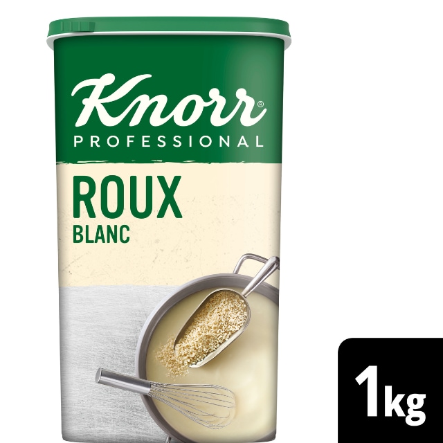 Knorr Roux Blanc Instantané Déshydraté 1kg - Avec le Roux Blanc Knorr, je lie mes sauces à la perfection, instantanément*